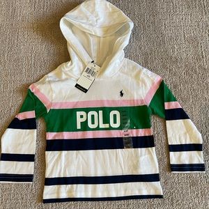 TODDLER POLO HOODED TEE - SIZE 3T- NWT